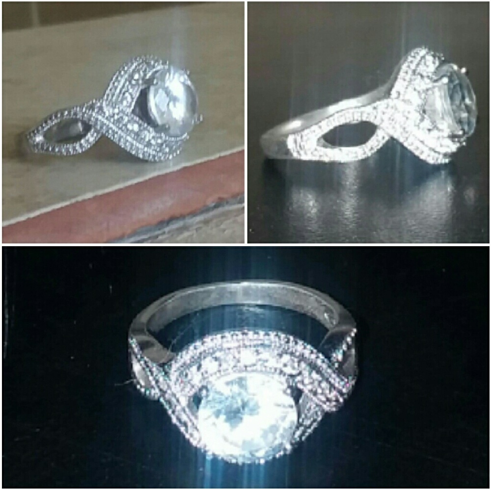 .925 CZ Round Cut Women's Ring